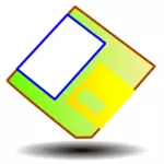 Multi color gráficos vectoriales de disco flexible
