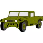 Vector clip art of hummer military vehicle