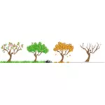 Bäume-Vektor-Bild