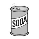 Opened can of soda drink vector image