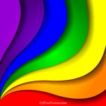 Färgglada Rainbow bakgrund Illustration