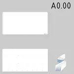 A0.00 размера технические чертежи бумаги шаблон векторное изображение