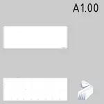 A1.00 formaat technische tekeningen papier sjabloon vectorafbeeldingen