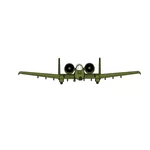 Военные самолеты А-10 векторные картинки