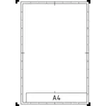 DIN A4 halaman template klip seni vektor