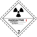 Радиоактивные пиктограмму