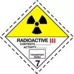 Radioaktiven Board symbol