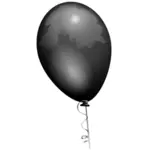 Zwarte ballon vector tekening