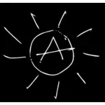 Einfache Zeichnung der Sonne