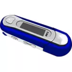 כחול MP3 player וקטור אוסף