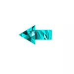 Flecha decorativa azul