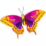 Abstraktní barevný motýl