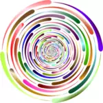 Abstract vortex in many colors