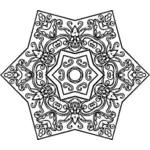 Outlined decorative star