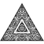 Trojúhelníkový abstraktní design