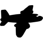 Schwarze Flugzeug