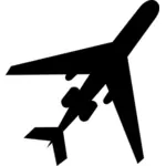 Lentokoneen siluetti