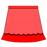लाल स्कर्ट वेक्टर ड्राइंग