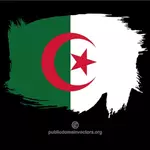 アルジェリアの国旗を塗り