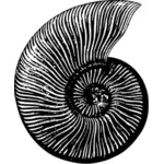 Snail silhouette image
