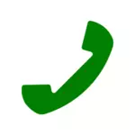 Zelená ikona telefonu