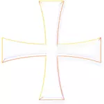 Gambar vektor warna salib Yunani