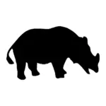 Imagen de silueta de rinoceronte