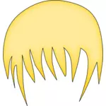Vektorový obrázek blond vlasů pro dítě obrázek