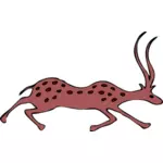 Vector image of antelope