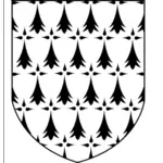 Grafika wektorowa herbu z Bretanii