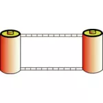 Ilustración de vector de película de foto color rollos