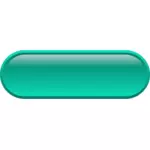 Ilustración vectorial cian botón en forma de pastilla