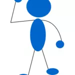 Blue man image