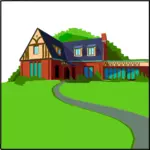 Country house vektor gambar