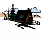 Berg-Hütte-Bild
