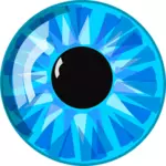 Grafika wektorowa kryształ niebieski oko