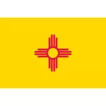 Vector drapeau du Nouveau-Mexique
