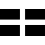 Vlajka Cornwall ve vektorovém formátu