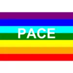 Italian peace flag vector