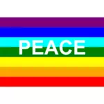 Italienska peace flagga vektorgrafik
