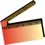 Rød clapeprboard vektor image