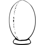 Grafica vettoriale di palla Rugby