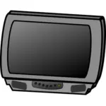 Television receiver vector drawing