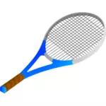בתמונה וקטורית מחבט טניס