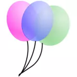 Baloons vector drawing
