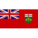 矢量旗帜的加拿大安大略省