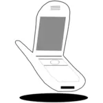 Mobilní telefon Vektor Klipart