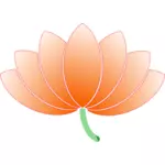 Lotus blomma vektorbild