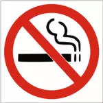 Žádné kouření znamení vektorový obrázek