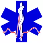 Vector de paramedic cruce